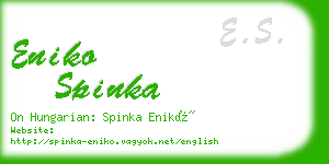 eniko spinka business card